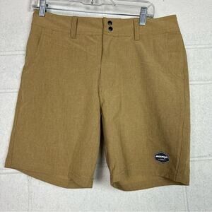 Maamgic tan stretch swim trunk shorts 30